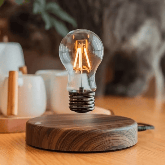 LumiGlide Floating LED Bulb | Magnetisch schwebende Leuchte mit Touch-Steuerung für moderne Räume