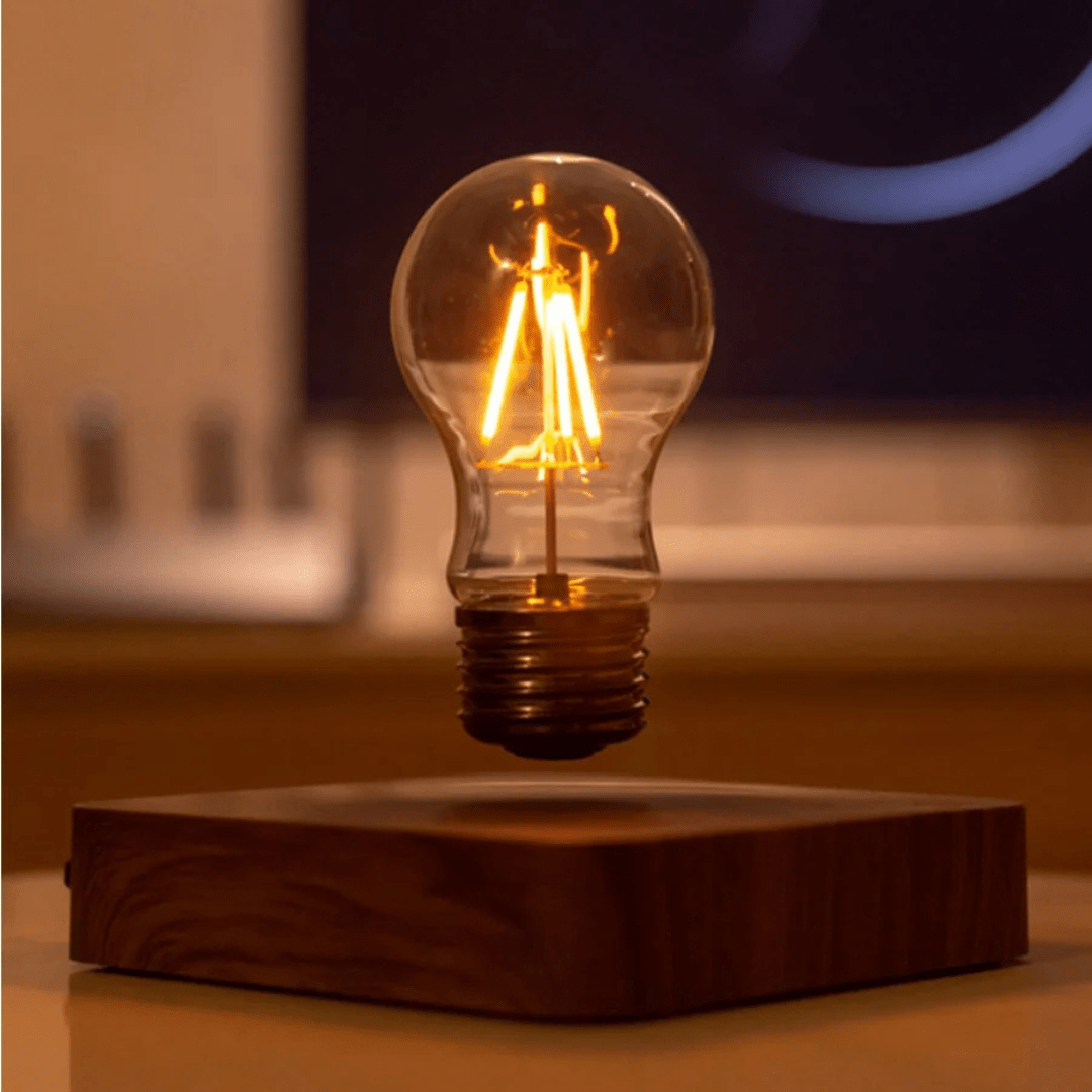 LumiGlide Floating LED Bulb | Magnetisch schwebende Leuchte mit Touch-Steuerung für moderne Räume