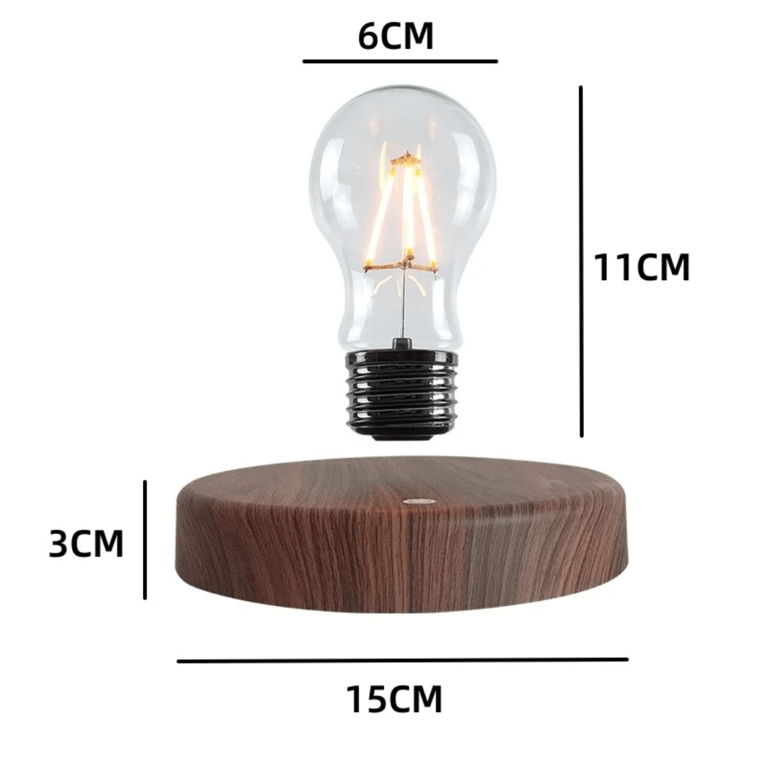 LumiGlide Floating LED Bulb | Magnetisch schwebende Leuchte mit Touch-Steuerung für moderne Räume