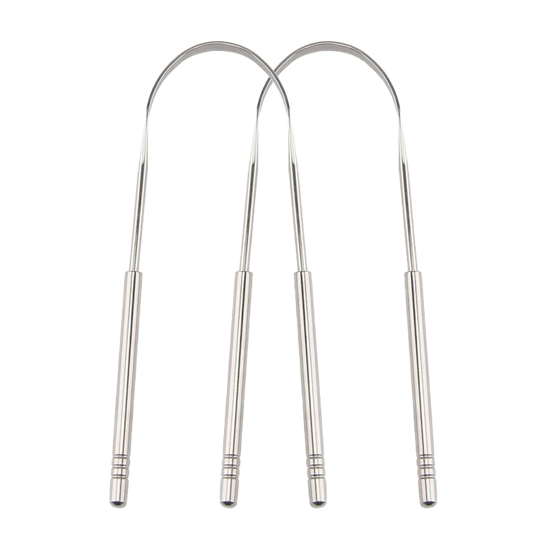 SCRAPEMASTER – Raspador de lengua de acero inoxidable para aliento fresco y mejor higiene bucal