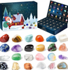 CRYSTALGEMS – Calendrier de l'Avent magique avec 24 cristaux naturels