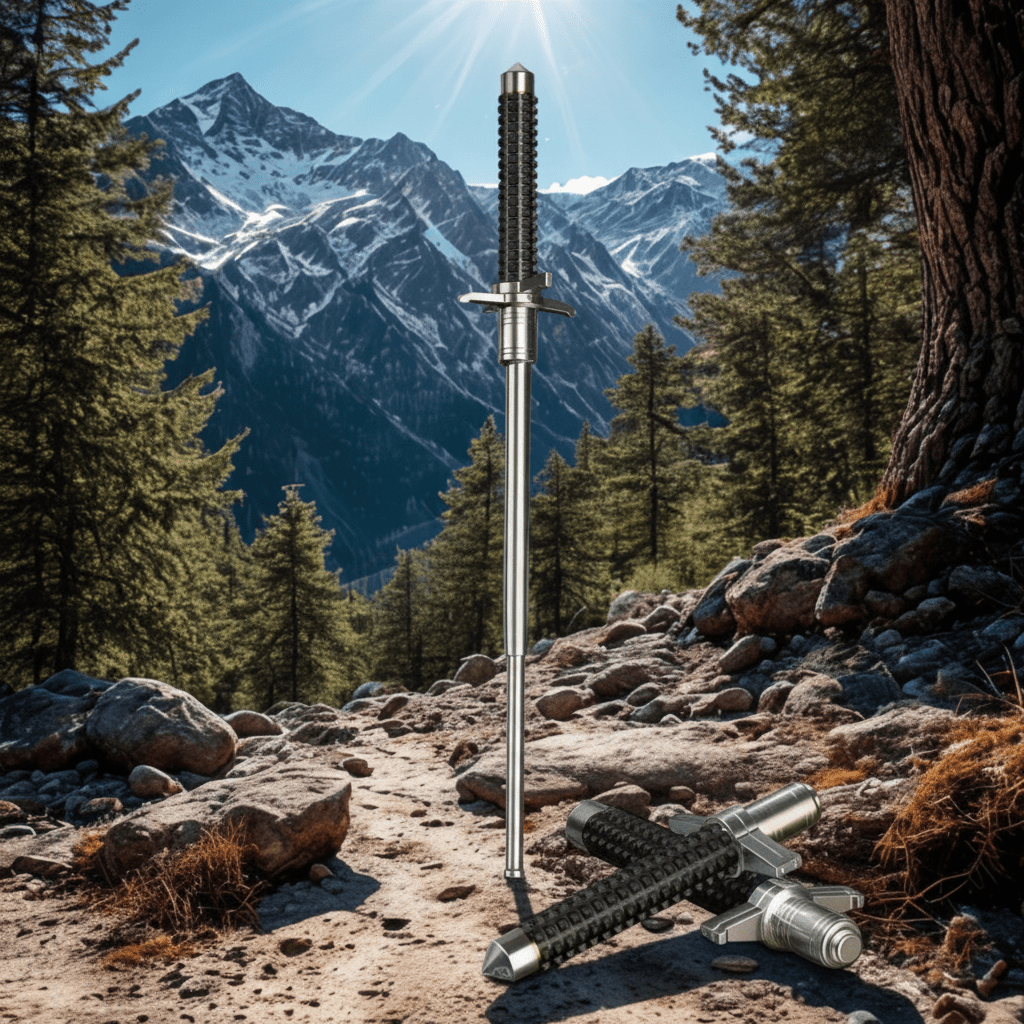 UrbanGuard Pro – Verstellbarer Wanderstock mit sicherem Halt