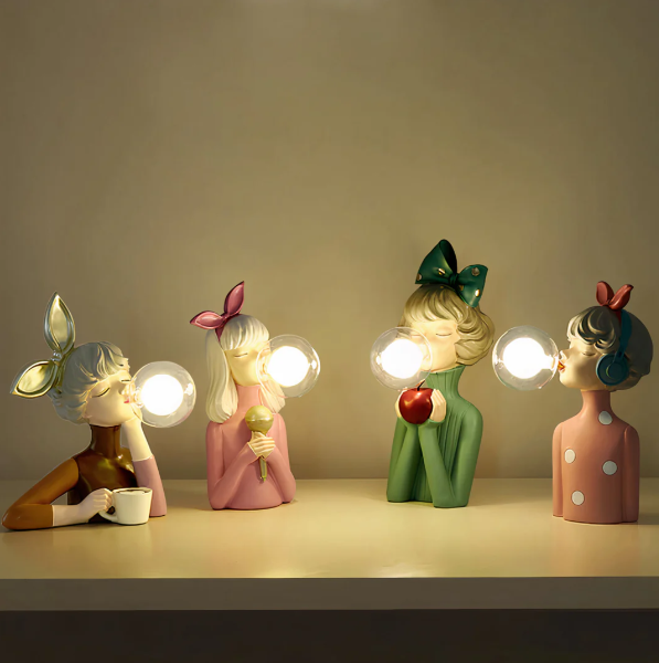 Kreative Kaugummi Blasen Lampe