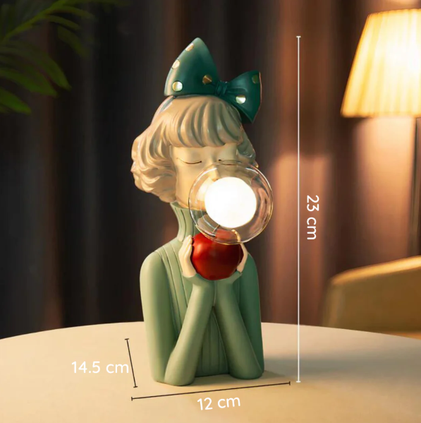 Kreative Kaugummi Blasen Lampe