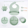 Set in silicone MunchMate – set di apprendimento per bambini in 6 pezzi per un'alimentazione autonoma e senza stress