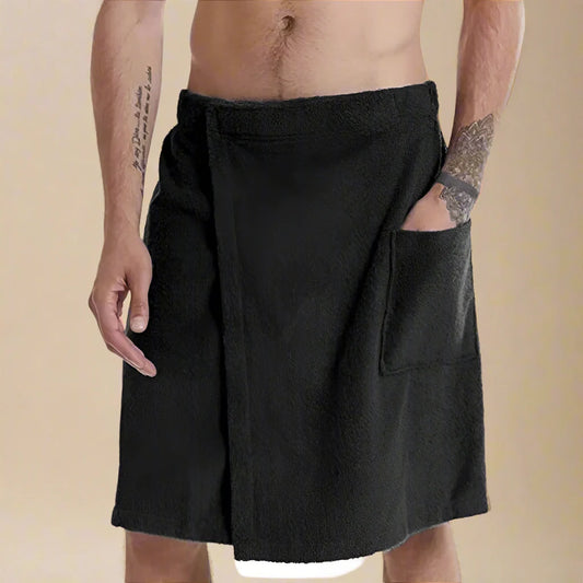 ACCAPPATOIO ASCIUGAMANO PORTATILE – Morbido e versatile asciugamano con tasche per sauna, spiaggia e fitness