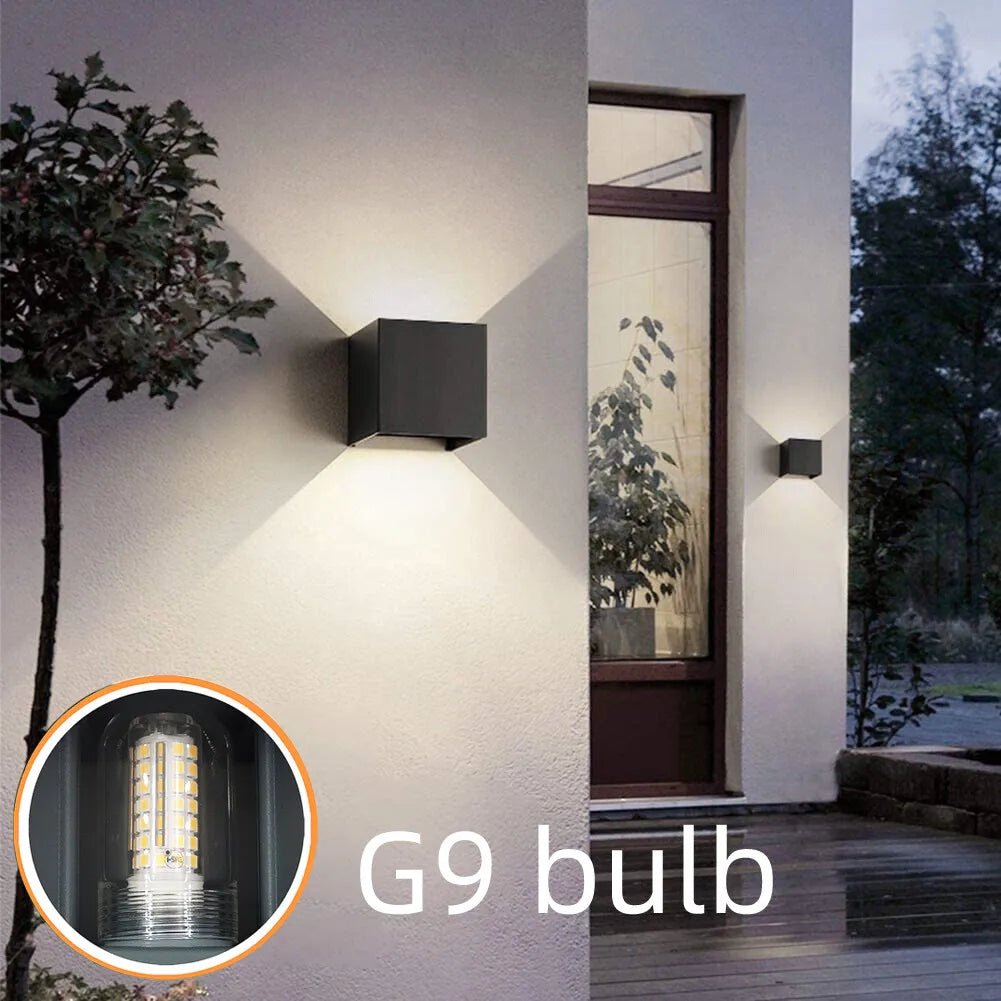 LUXSQUARE – Moderne wasserdichte LED-Wandleuchte IP65 aus Aluminium