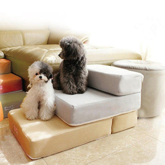 DOGSTEP PRO – Escalera de lujo para perros para subir al sofá y la cama cuidando las articulaciones