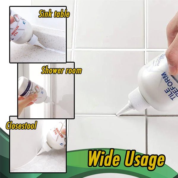 AquaShield TileSeal Pro | Wasserdichter Fugenfüller | Verhindert Schimmel & Risse | Langanhaltende Fliesenversiegelung | Einfache Anwendung