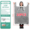 SACS DE RANGEMENT EN HDPE – Sacs de rangement grande capacité pour vêtements, jouets et linge de lit – Lot de 10