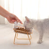 PETCHIC – Ciotola rialzata per un'alimentazione sana di gatti e cani di piccola taglia