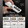 SharpEase Duo – Afilador de cuchillos recargable de 2 etapas