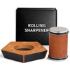 SharpRoll Diamant-Rollmesserschärfer – Manueller Messerschärfer mit Holz- & Diamantsteinen