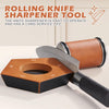 SharpRoll Diamant-Rollmesserschärfer – Manueller Messerschärfer mit Holz- & Diamantsteinen