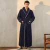 CoralHaven – Peignoir en polaire Sherpa unisexe avec col châle