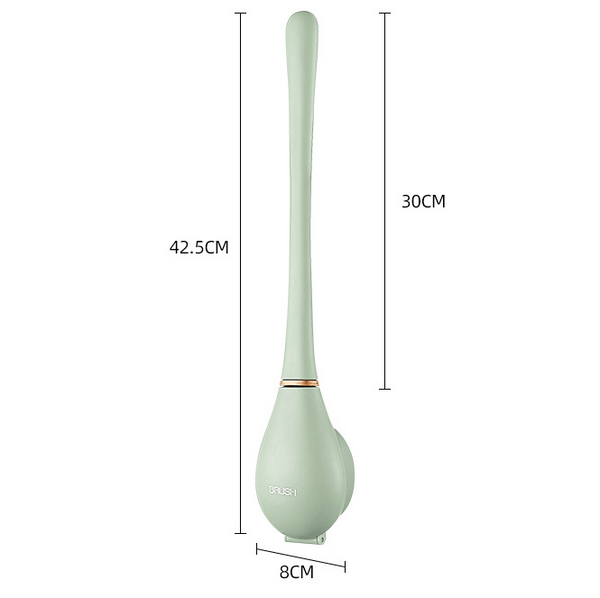 HygieBrush – Hygienische Silikon Toilettenbürste mit Wand- & Standhalterung