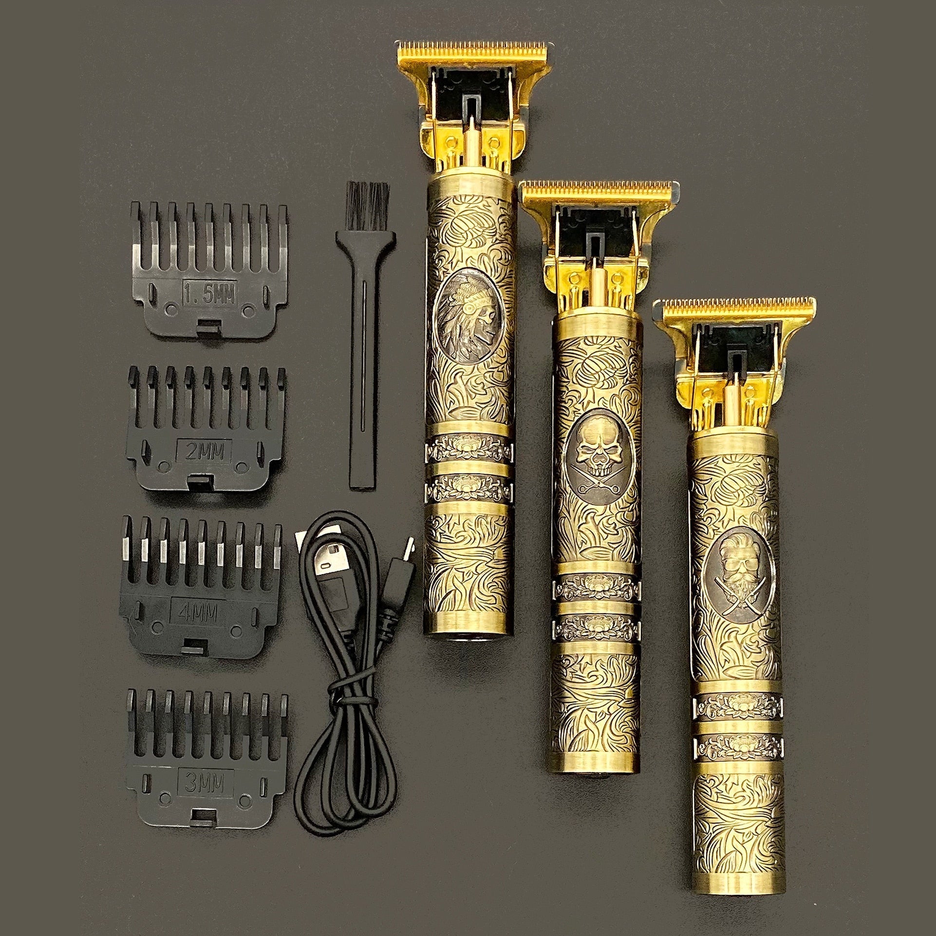 Skulltrim – Recortadora de barba vintage para un estilo preciso y sin cables