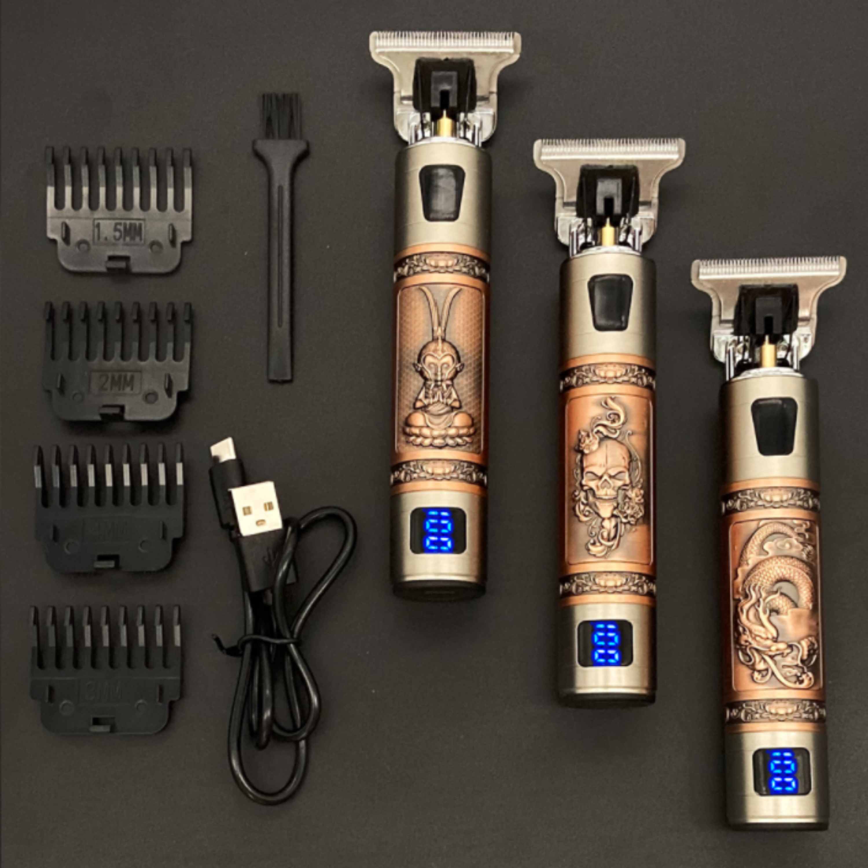 Skulltrim – Recortadora de barba vintage para un estilo preciso y sin cables