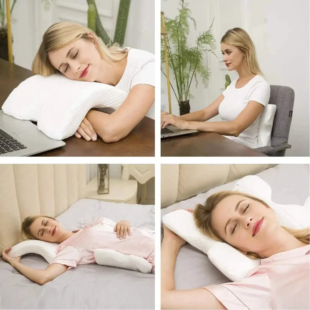 SleepEase – Orthopädisches U-förmiges Memory Foam Kissen für Nacken & Handstütze