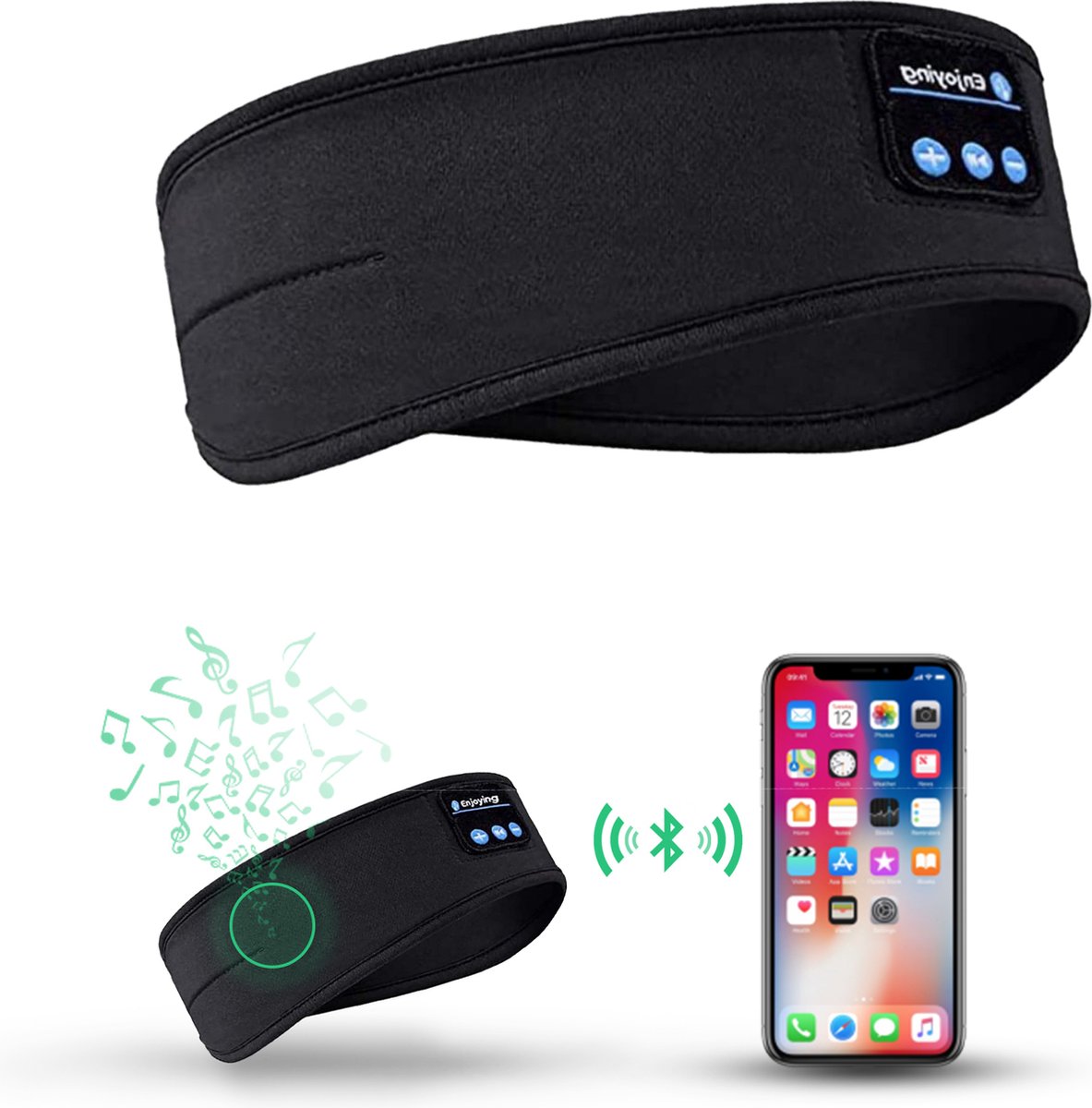 Sleepwave Bluetooth Schlafband – Musik-Schlafhilfe für erholsamen Schlaf & Entspannung