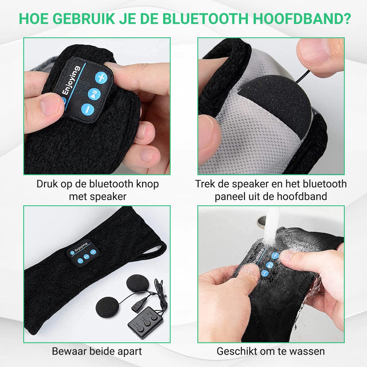 Sleepwave Bluetooth Schlafband – Musik-Schlafhilfe für erholsamen Schlaf & Entspannung
