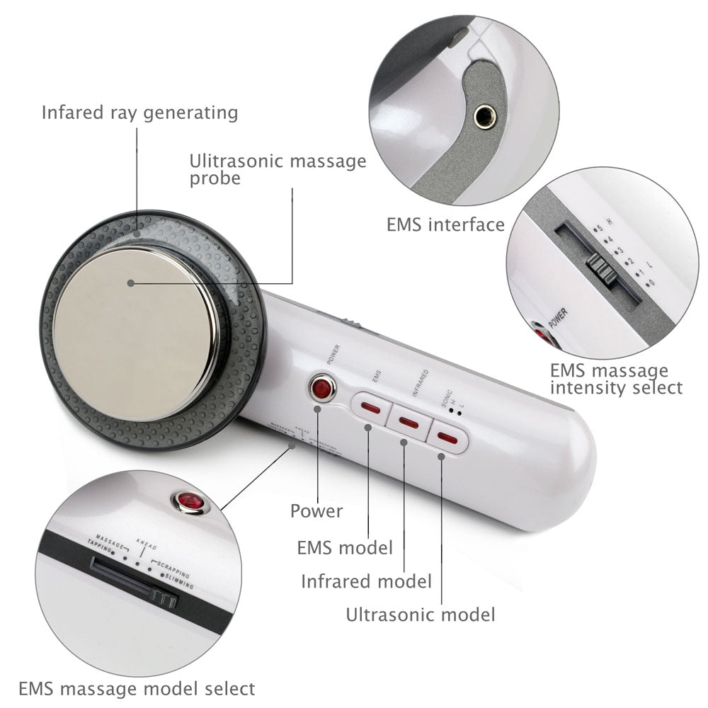 SlimShape – 3-in-1 Cellulite- & Fettbrenner mit EMS, Ultraschall & Infrarotlicht