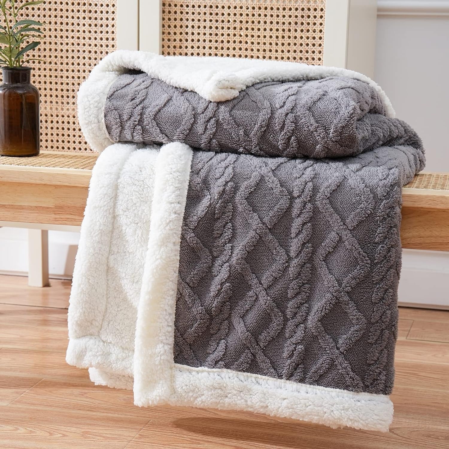 Coperta Snuggle Sherpa – Lussuosa coperta accogliente per ogni stagione