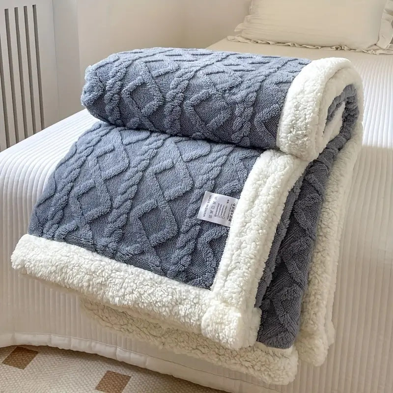 Coperta Snuggle Sherpa – Lussuosa coperta accogliente per ogni stagione