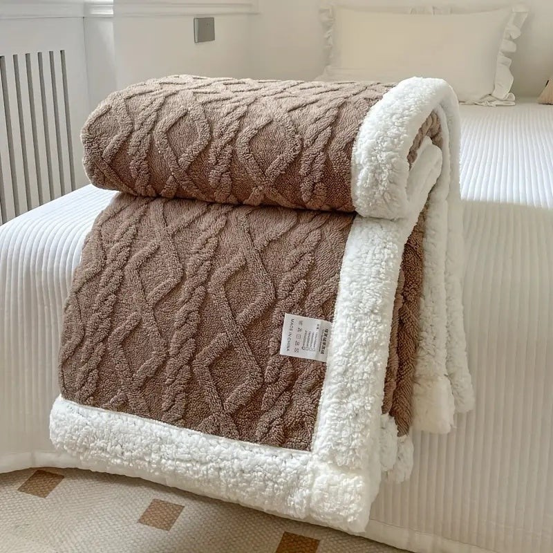 Coperta Snuggle Sherpa – Lussuosa coperta accogliente per ogni stagione