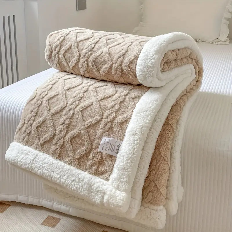 Coperta Snuggle Sherpa – Lussuosa coperta accogliente per ogni stagione