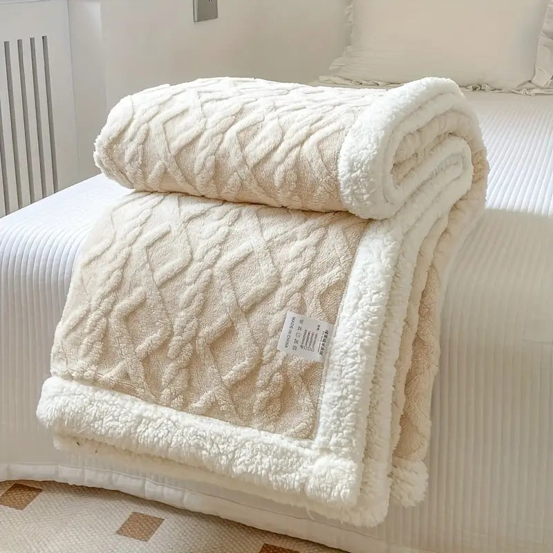 Coperta Snuggle Sherpa – Lussuosa coperta accogliente per ogni stagione