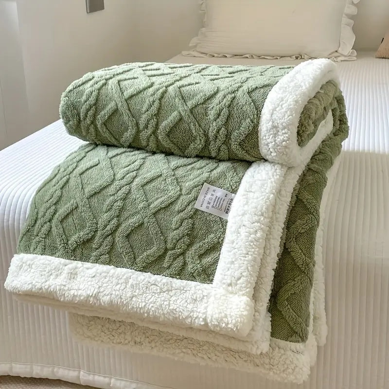 Coperta Snuggle Sherpa – Lussuosa coperta accogliente per ogni stagione