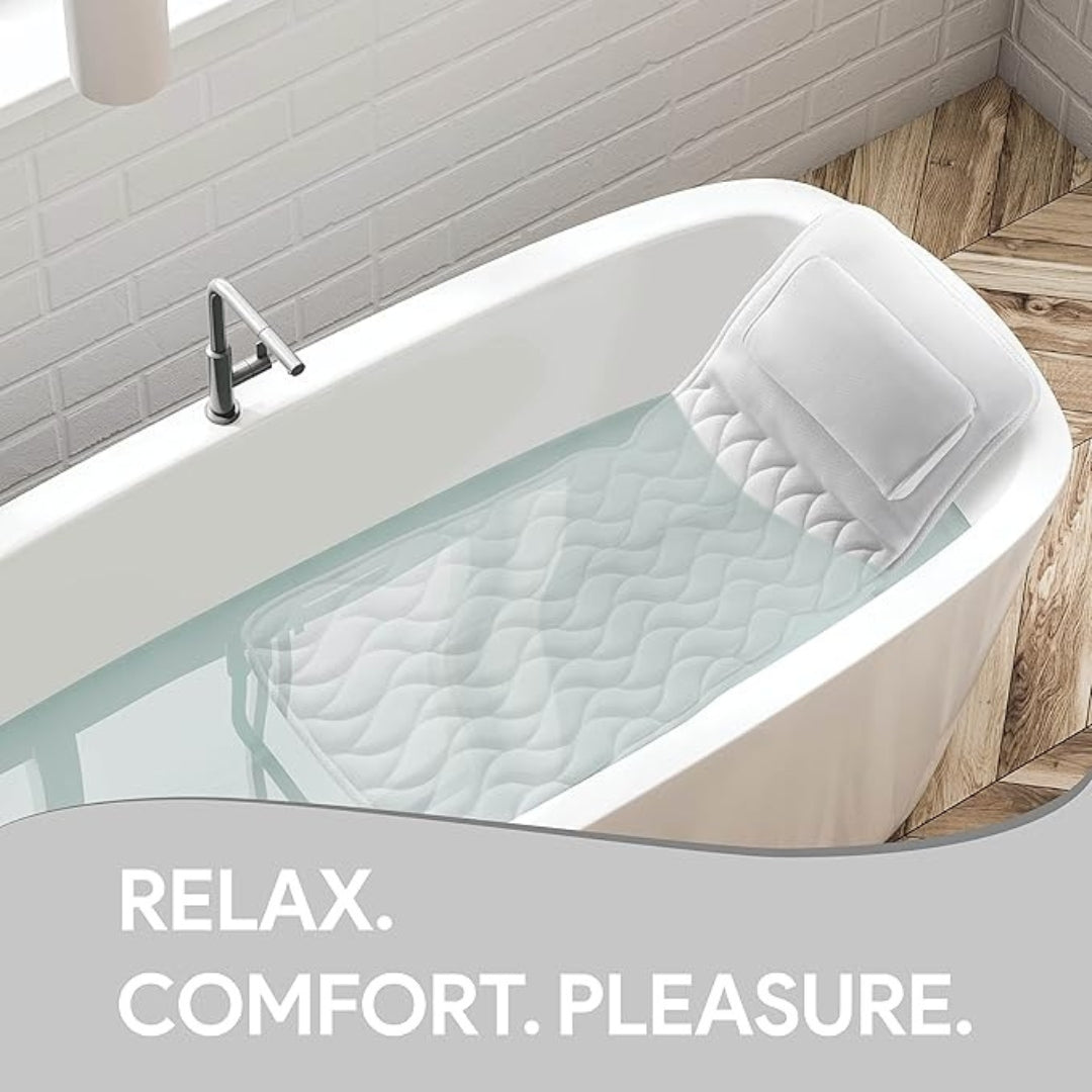RELAXURA – Ergonomisches Ganzkörper Badewannenkissen für Komfort