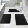 SoftStep Luxe – Set di 3 tappetini da bagno in memory foam con fondo antiscivolo