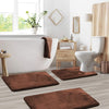 SoftStep Luxe – Set di 3 tappetini da bagno in memory foam con fondo antiscivolo