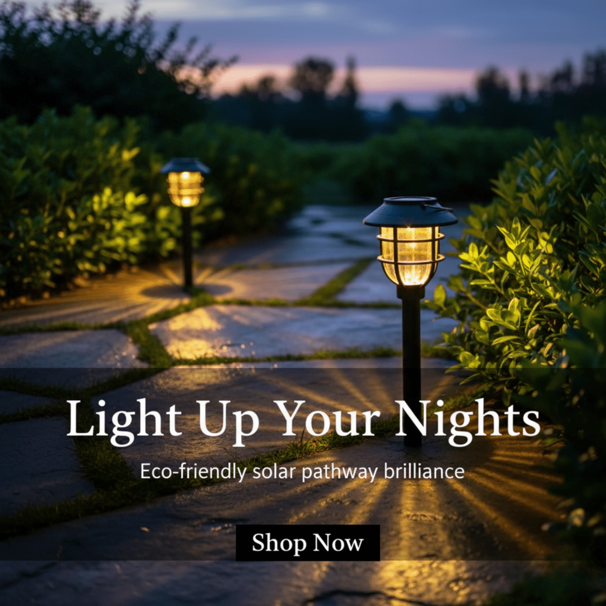SUNPATH – Solarbetriebene LED Gartenpfadlichter für sichere & dekorative Außenbeleuchtung (2er-Set)