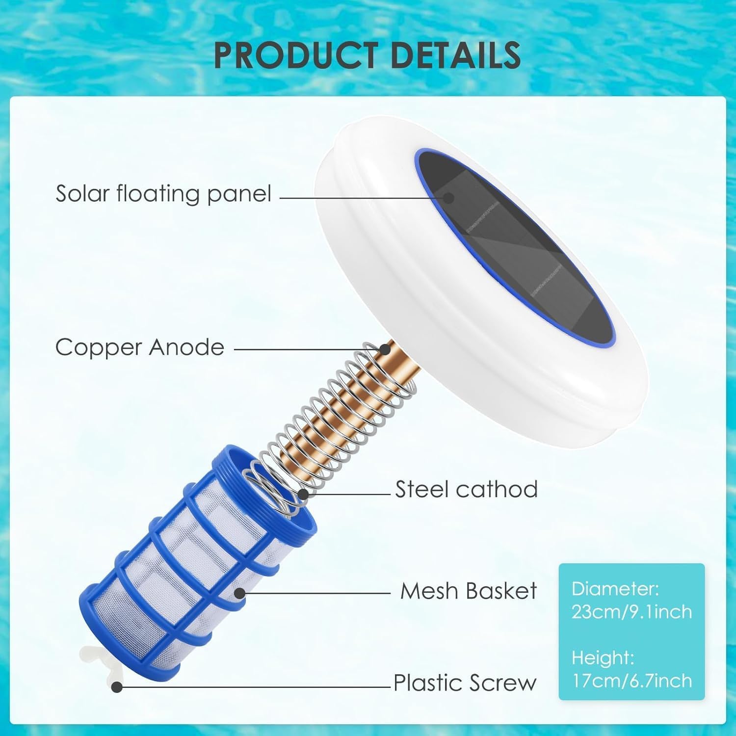 IONIGLOW – SolarPool Ionisator mit LED-Licht