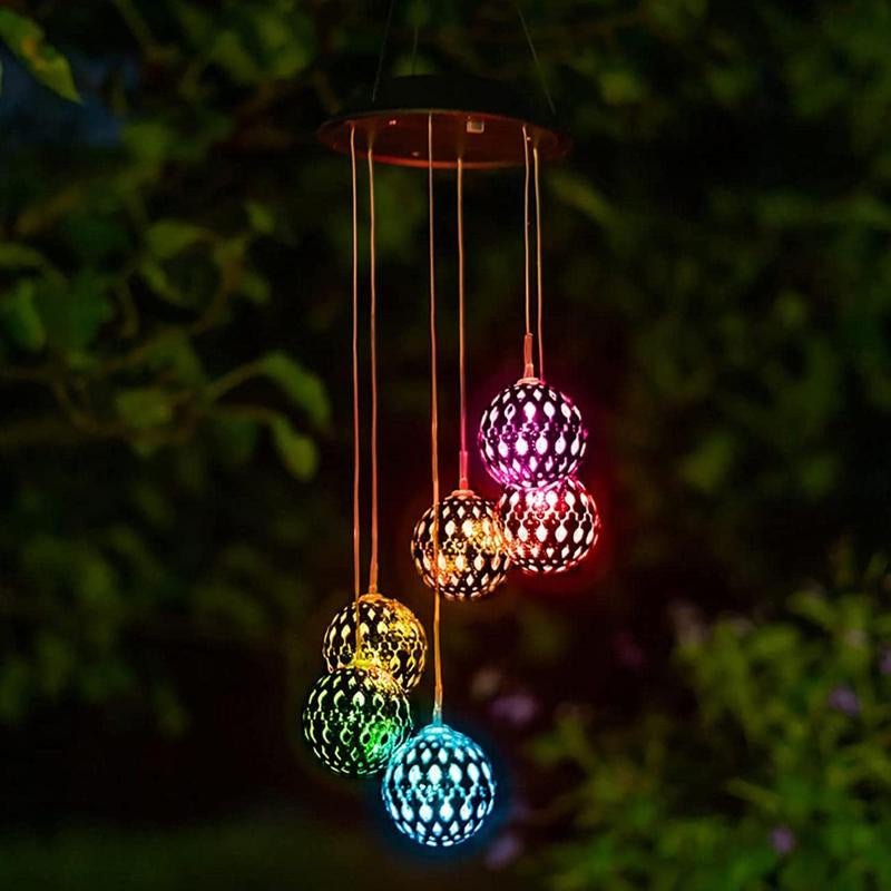 SOLARIA – Solar Windspiel mit LED-Licht für Garten & Terrasse