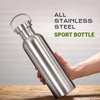 SteelFlow – Edelstahl Trinkflasche 1000ml für Sport & Outdoor