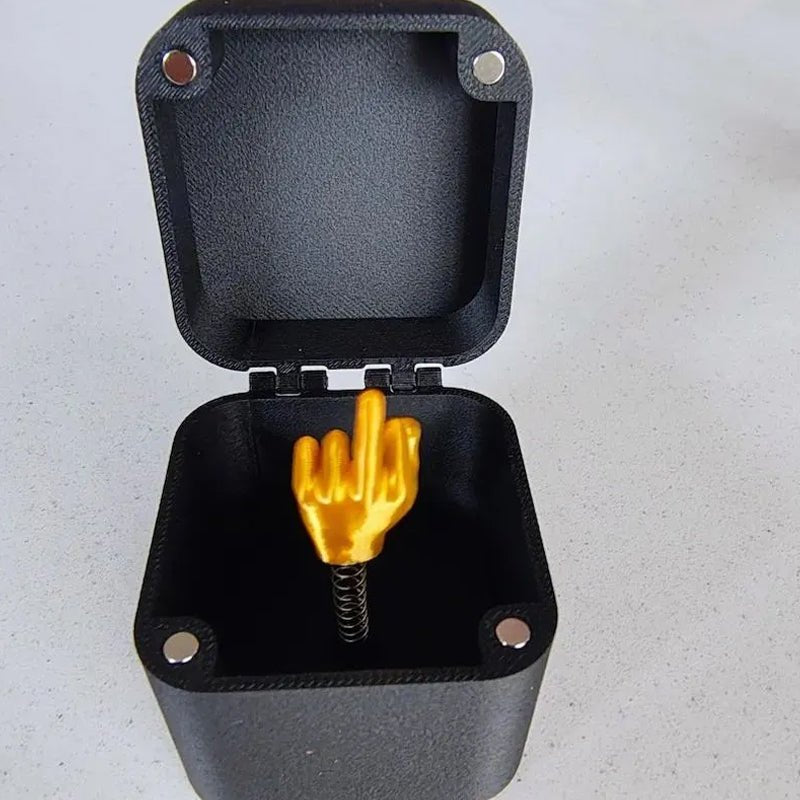 FUNFLIP – Caja de bromas con dedo medio para sorpresas divertidas
