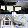 SUNDEFENSE – Solarbetriebenes LED Sicherheitslicht mit Bewegungssensor & Fernbedienung