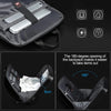 Mochila TECHGUARD – Mochila para portátil con protección antirrobo, USB y carcasa rígida