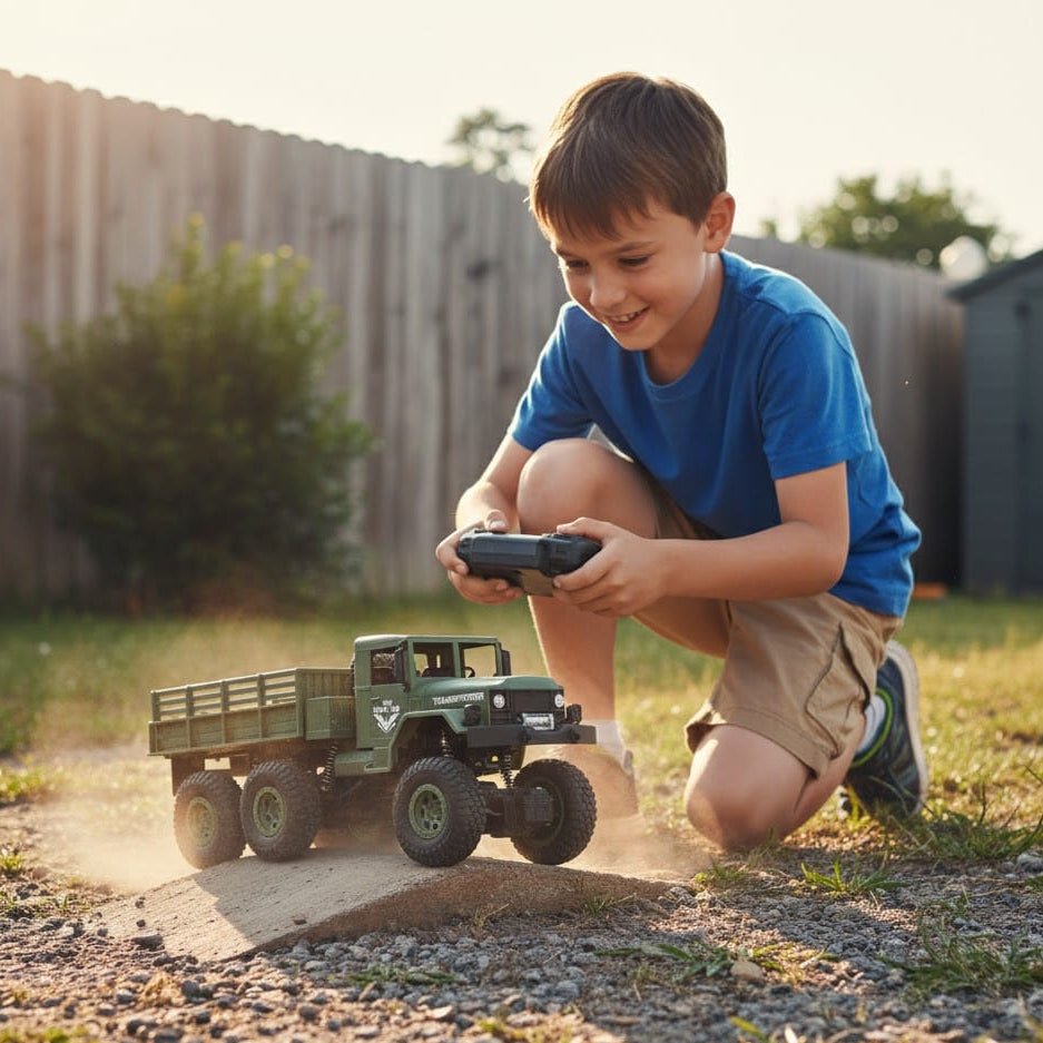 TERRAHAWK – 1/18 RC Offroad-Militärbuggy mit 2,4-GHz-Fernsteuerung 8