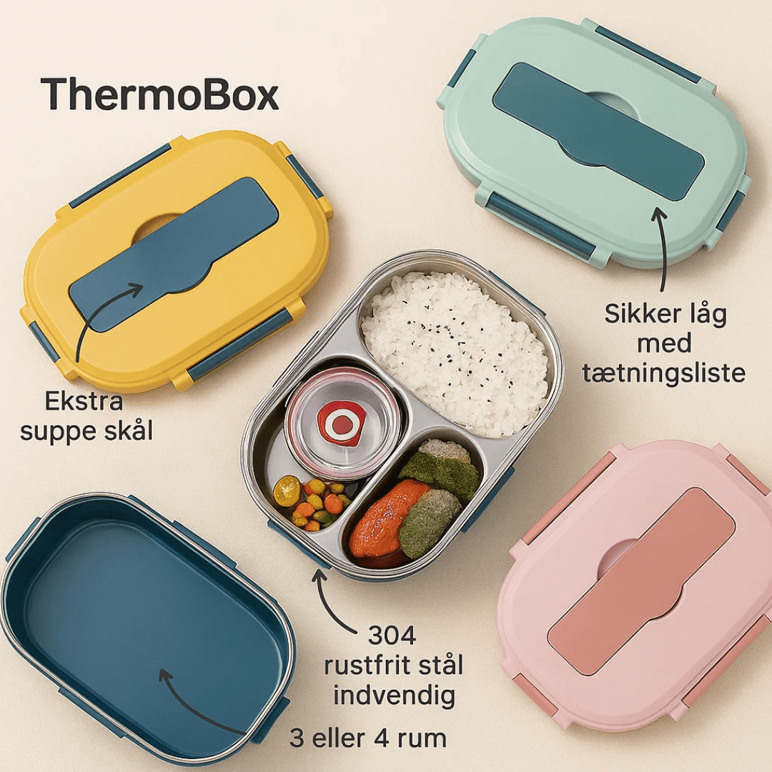 NUTRIBOX – Edelstahl Lunchbox mit Fächern für frische & organisierte Mahlzeiten