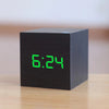 TIMECUBE – Reloj despertador digital LED – Cubo compacto con hora, fecha y visualización de temperatura
