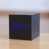 TIMECUBE – Reloj despertador digital LED – Cubo compacto con hora, fecha y visualización de temperatura