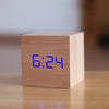 TIMECUBE – Reloj despertador digital LED – Cubo compacto con hora, fecha y visualización de temperatura