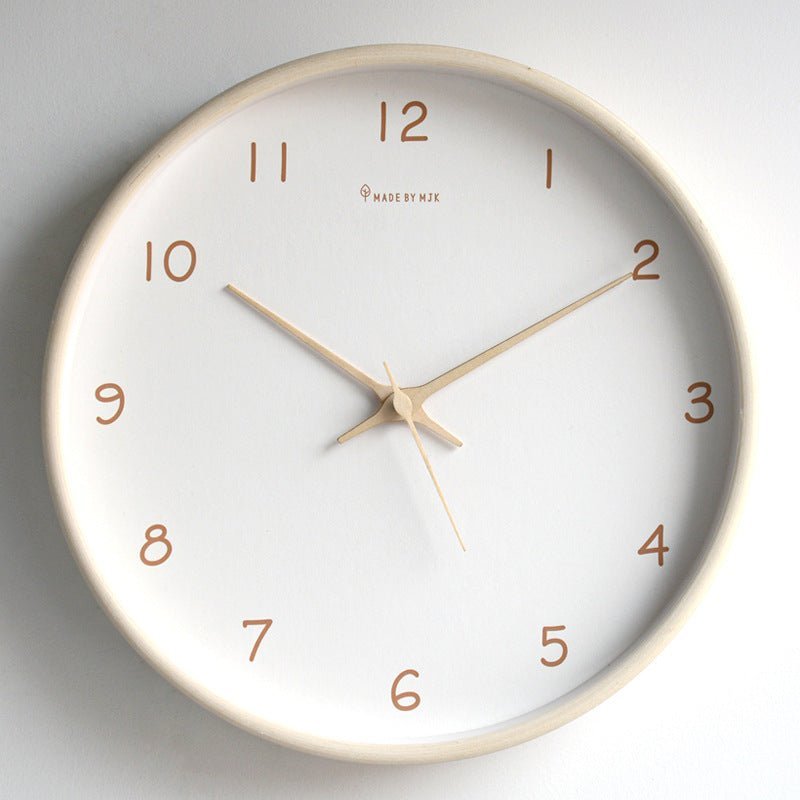 TIMEHAVEN – Silent Wooden Wall Clock with Battery Operation 0