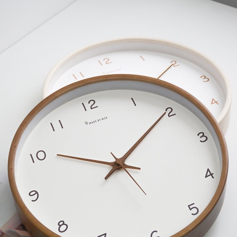 TIMEHAVEN – Silent Wooden Wall Clock with Battery Operation 2