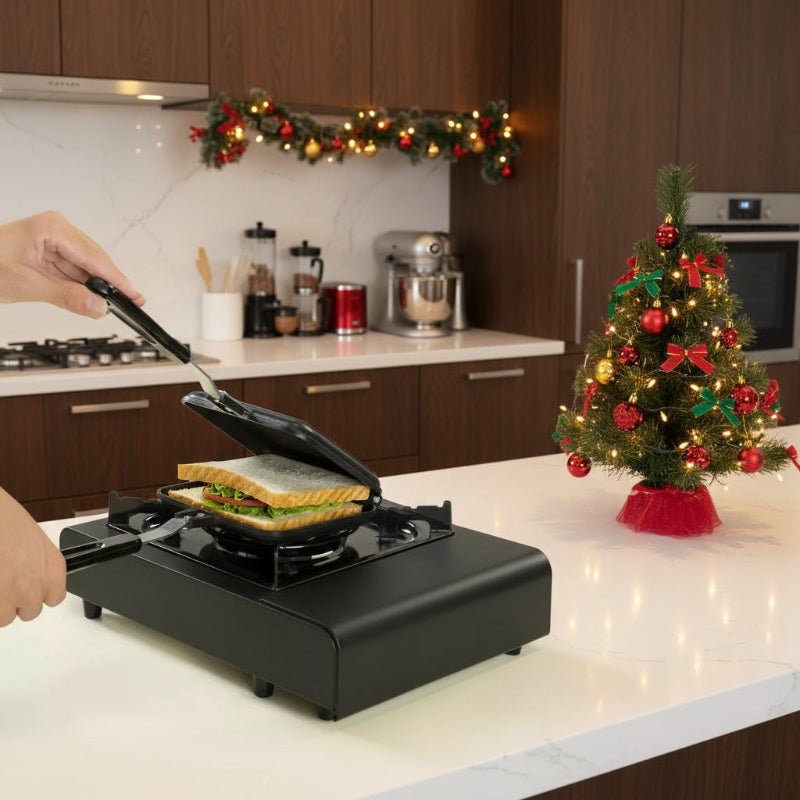 TOASTORIS – Doppelseitige Antihaft-Sandwichpfanne aus Aluminiumlegierung (35 × 15 cm) 1